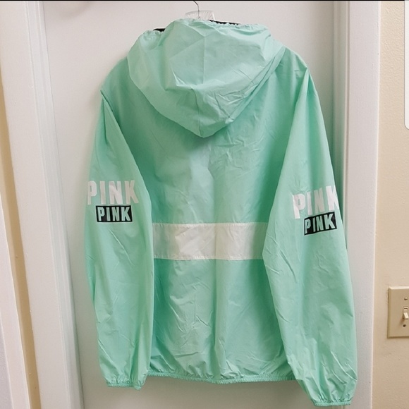 😍 worn once VS PINK windbreaker jacket size xs/S - Picture 2 of 6